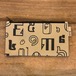 Ashi｜亜紙 Flat Pouch M＊Khmer Number 紙ポーチ カンボジア 数字 ハンドメイド