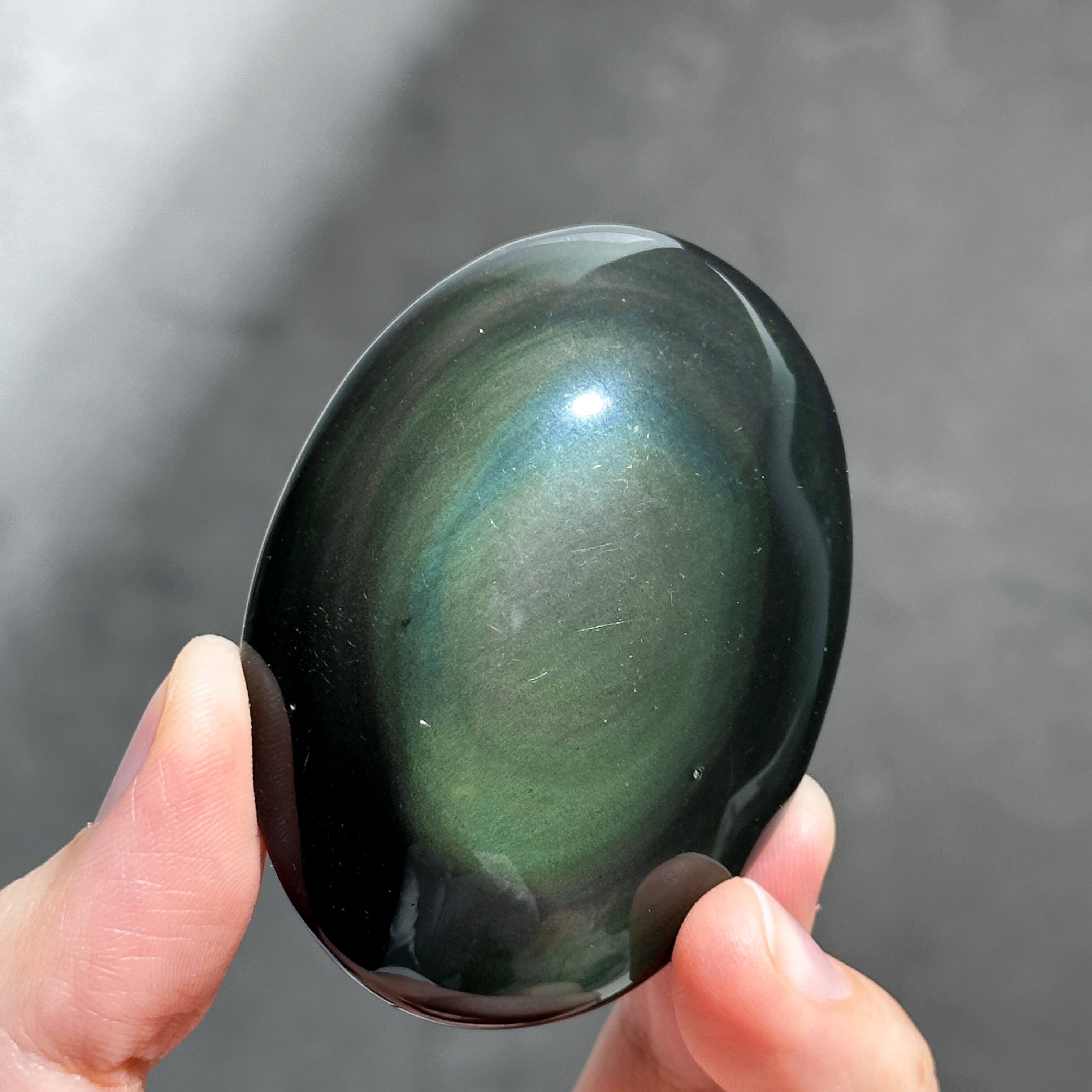 レインボーオブシディアン パーム42◇ Rainbow obsidian ◇天然石・鉱物・パワーストーン