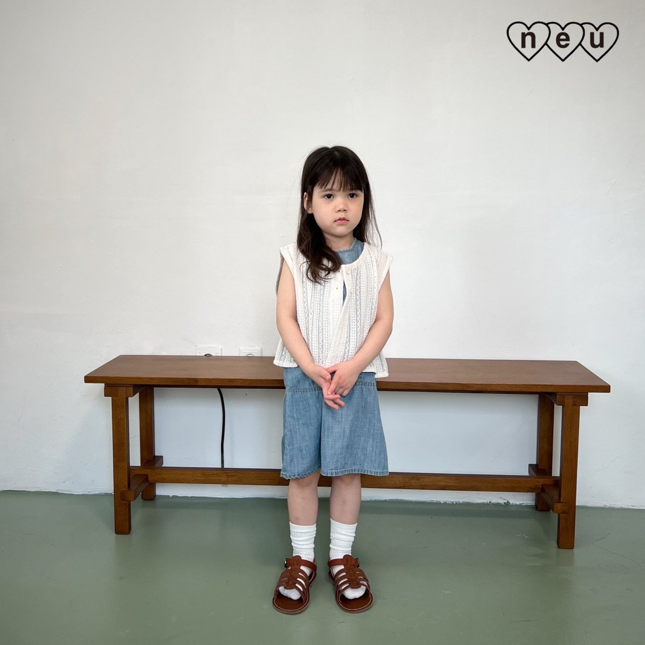 [neu] Round Denim Dress / [노이] 동글데님원피스