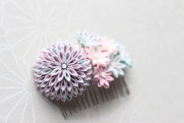 つまみ細工 コーム