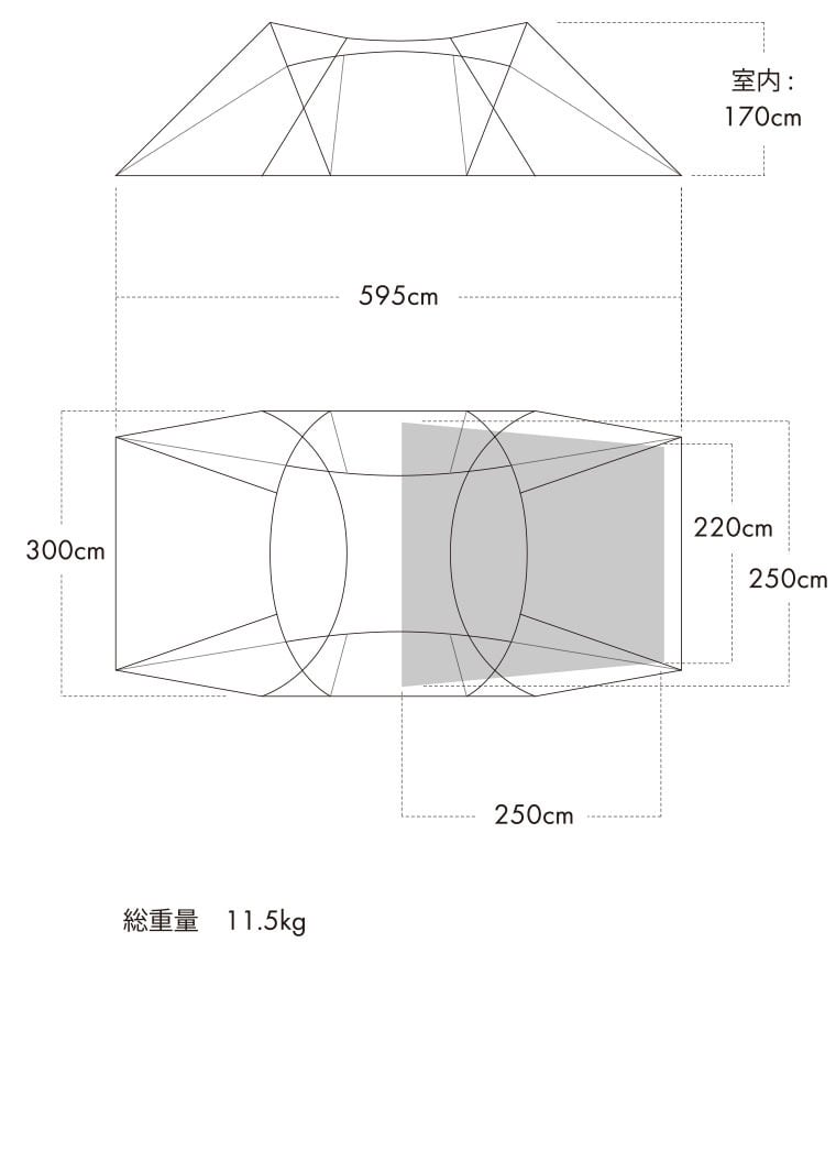 ZANEARTSゼインアーツ】ROGA INNER TENT FOOTPRINT ロガ インナー