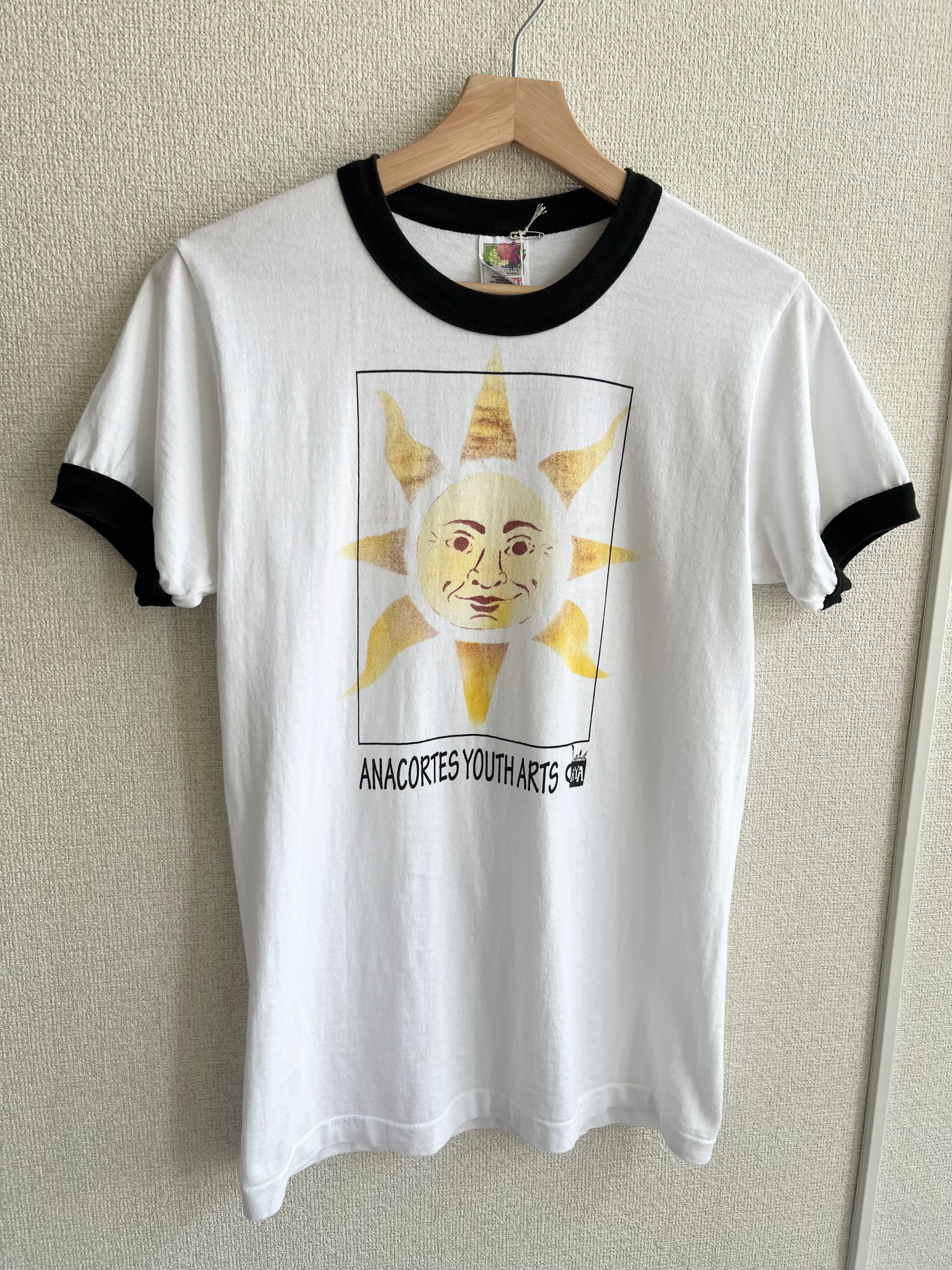 古着 usa製 fruit of the loom リンガーT "ANACORTES YOUTH ARTS"