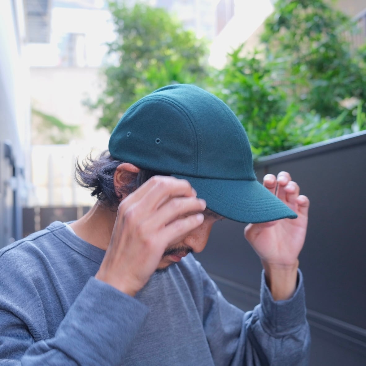 Sans limite(サンリミット) / フラノ4パネルキャップ-green-(W2512002X