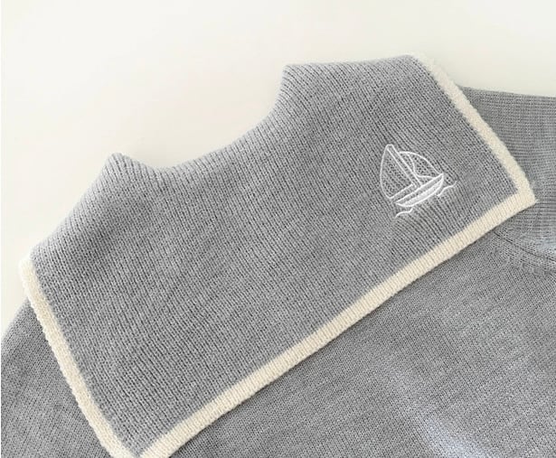 セーラニットロンパース♡