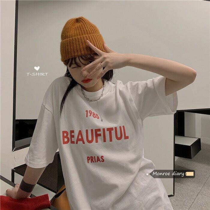 ホワイトTシャツ シャツ ルーズブラウス モンロー90339891180