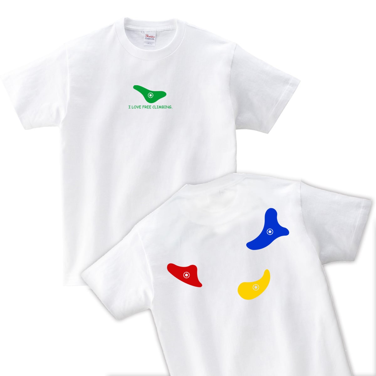 I LOVE FREE CLIMBING. Tシャツ SP05 フリークライミングTシャツ ロッククライミング クライマー