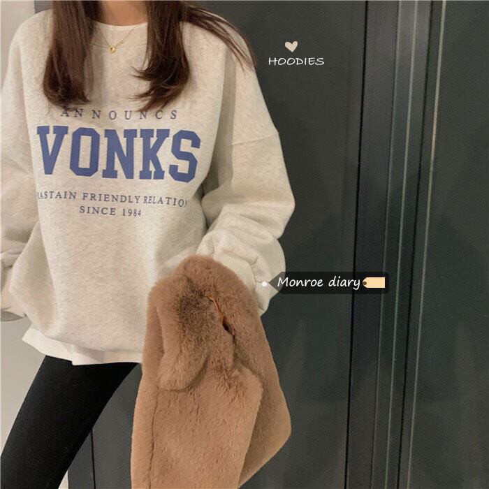 セーター レディースルーズベルベットプルオーバー ブラウス オータムウィンタージャケット ロング 秋物 冬物 モンロー43941874680