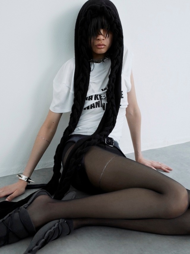 cobble du / Braids muffler / BLACK