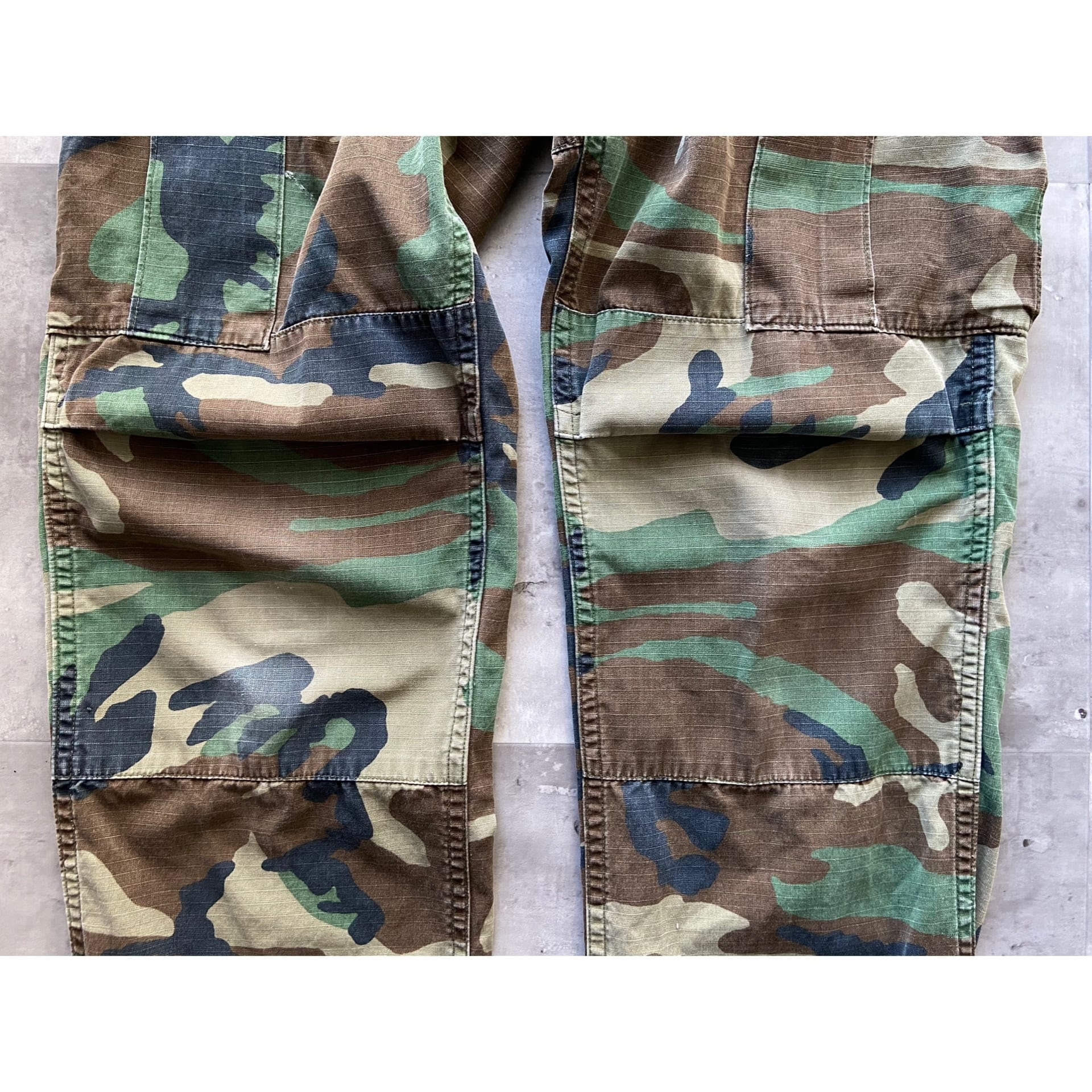 80s woodland camouflage pattern combat trousers “BDU” 米軍 コンバットパンツ ウッドランドカモ