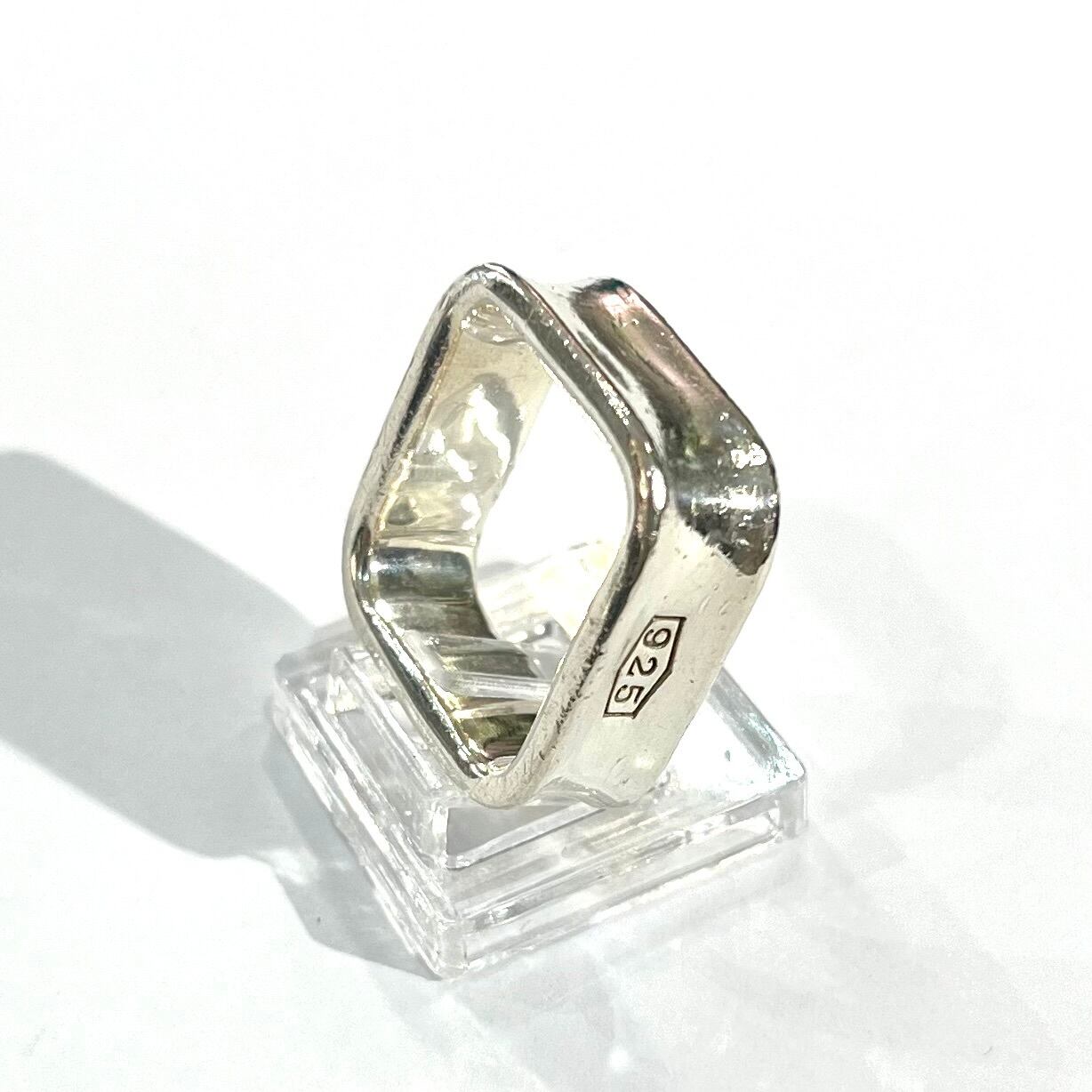 TIFFANY&CO.】【約16-17号 】2528 希少1837 スクエアリング／シルバー