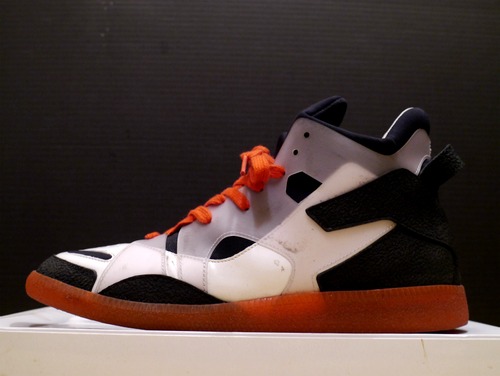 2016AWレア◆Maison Margiela 22 メゾンマルジェラ 22 メンズ ハイカット レザー スニーカー 40◆ 近未来的な配色と異素材MIXが個性的♪ 