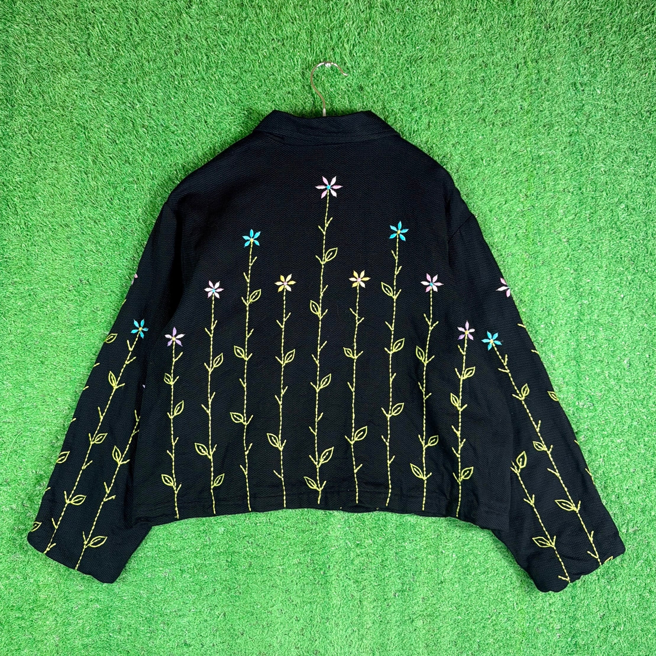 Lady's】 90s 花柄 刺繍 ジャケット / 90年代 古着 レディース N1855