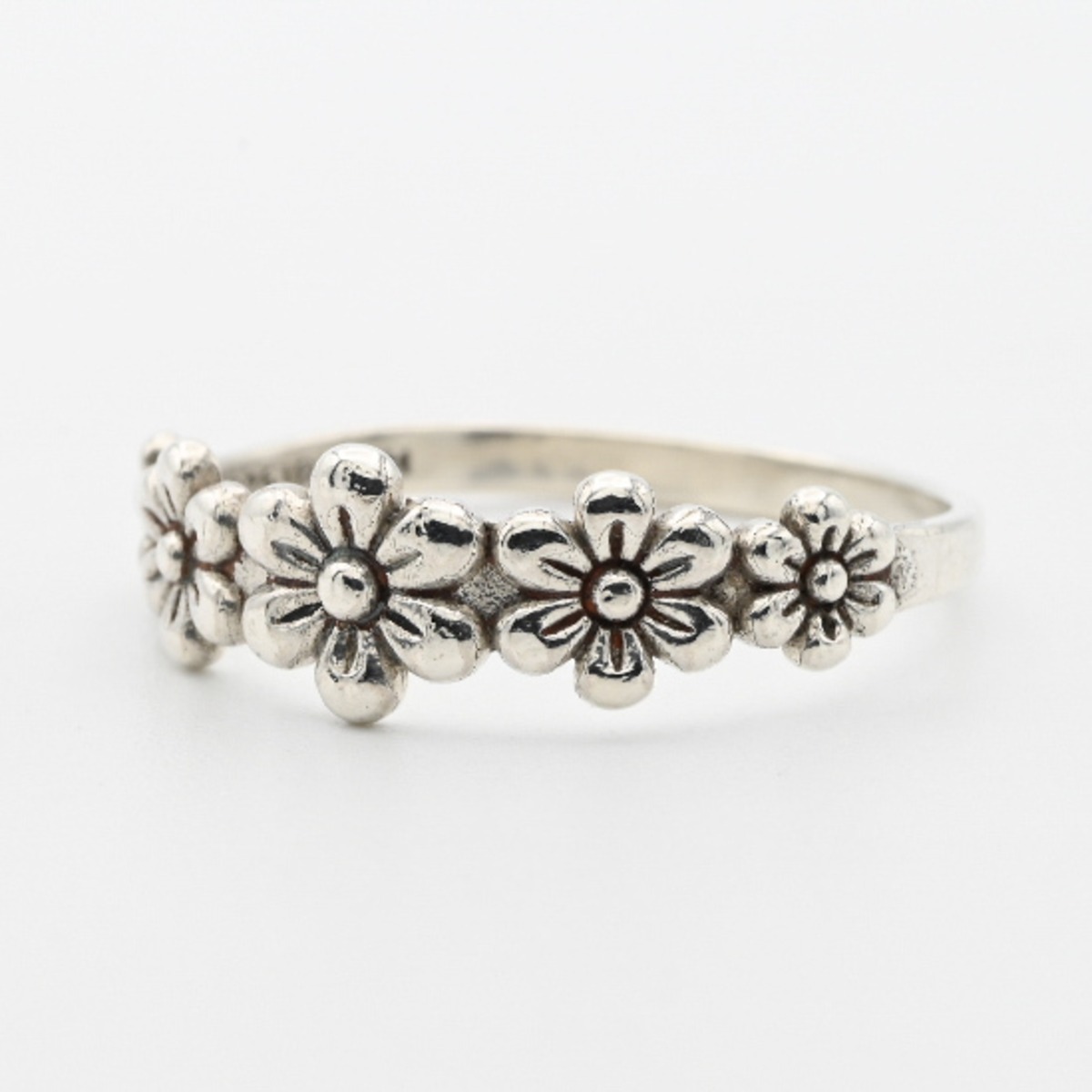 Cutting Out Continuous Flower Design Top Ring #15.5 / Denmark 