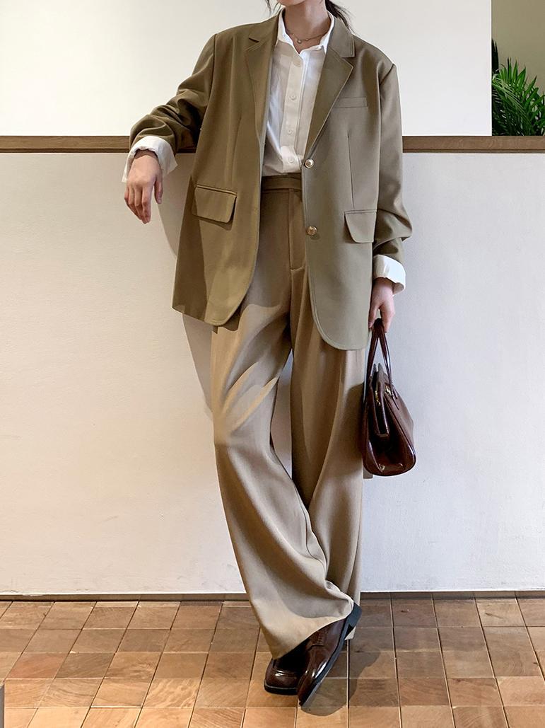 パンツ Tuck Drape Cargo Pants CS】Cross tuck drape slacks (black) | OUR BRAND,Chikashitsu