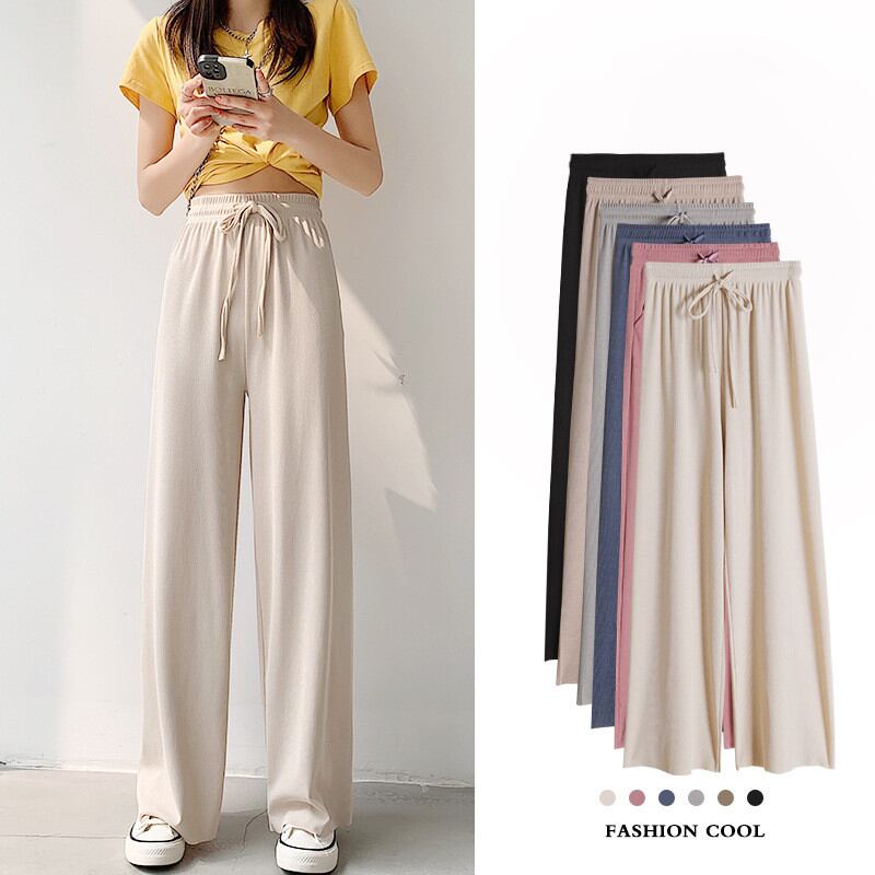 夏新作 ワイドパンツ ボトムス レディースパンツ ロングパンツ 体型カバー 5色