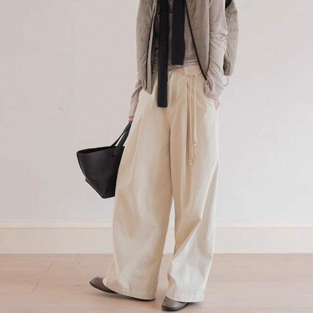 ワイドレッグ フルレングス パンツ　◆2col　SA10005