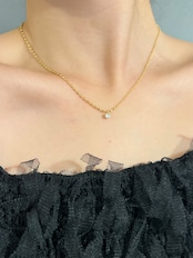 Dual zirconia necklace