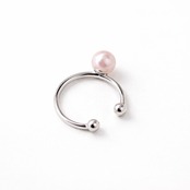 【あこや真珠 イヤーカフ】シルバー925・ロジウム仕上げ｜ピアスホール不要・5.5mmパール・上品アクセサリー・ギフトに最適