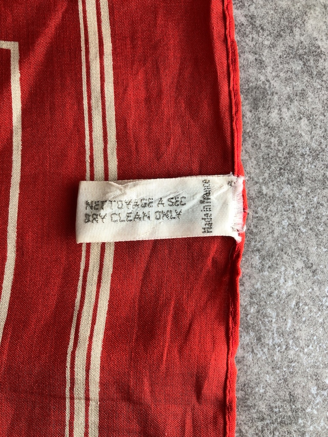 Christian Dior クリスチャン ディオール トロッター スカーフ レッド ホワイト シルク vintage ヴィンテージ オールド 3ngnnk