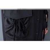 ドローストポケット シャツワンピース  30254