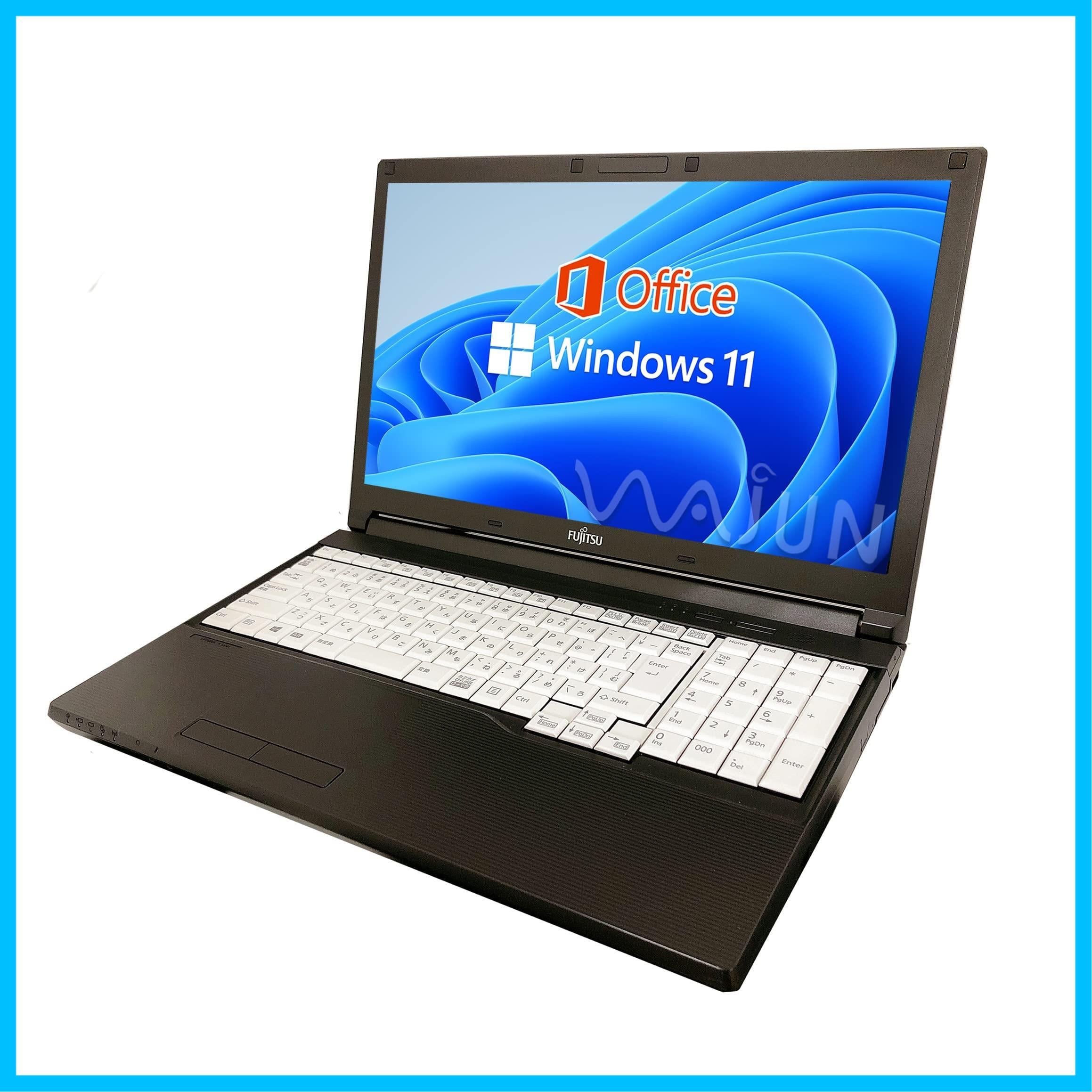 ☆15.6インチ大画面！富士通ノート☆目の悪いかたでも大丈夫☆テンキー