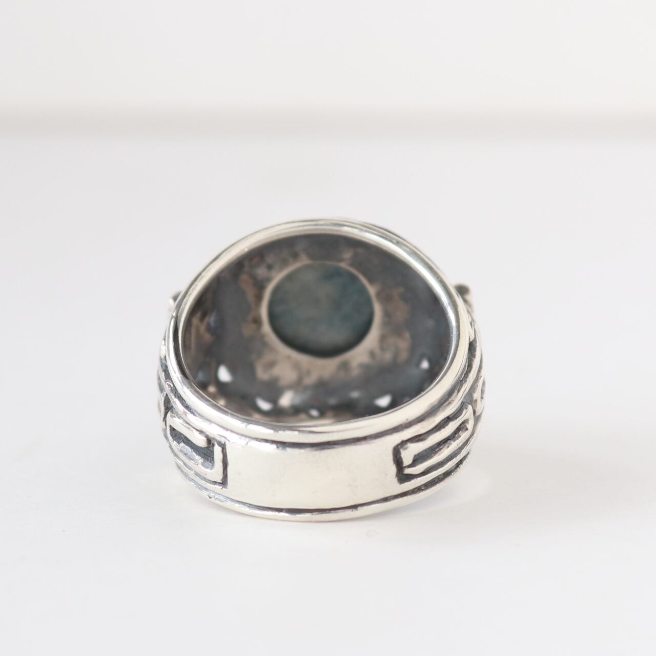 糸魚川ヒスイ シルバー925 縄文土器リング 22号(サイズ直し有料