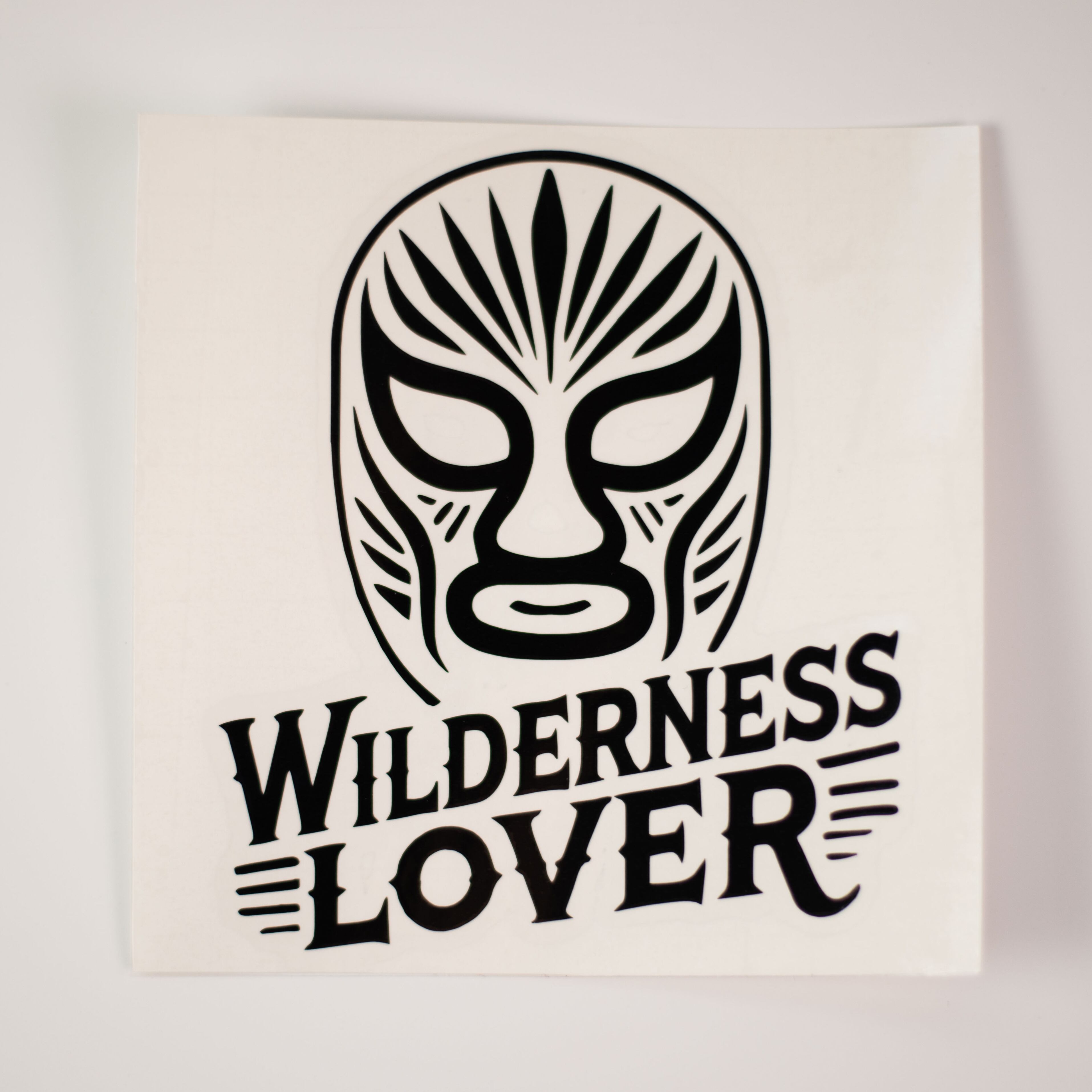アウトドア ステッカー 屋外用 防水 WILDERNESS LOVER マスクマン 山