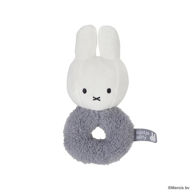 miffy ミッフィー ラトル フラッフィー ブルー 布製おもちゃ ファーストトイ TYMIFNIJN906