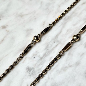 antique victorian 9ct gold fancy chain necklace