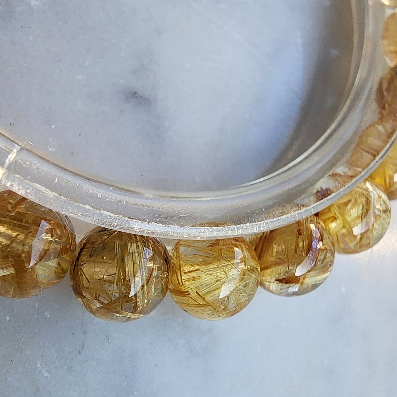 SU066《no.10》】高品質ゴールドタイチンルチル 天然石 1点物 | 天然石  