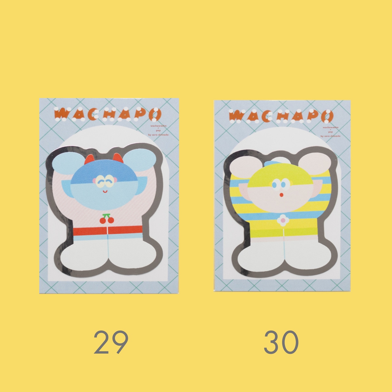 < WACHAPO > キャラクターステッカー