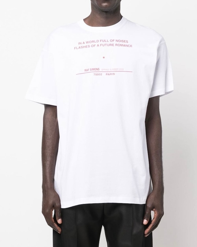 【RAF SIMONS】Tour Date プリント Tシャツ