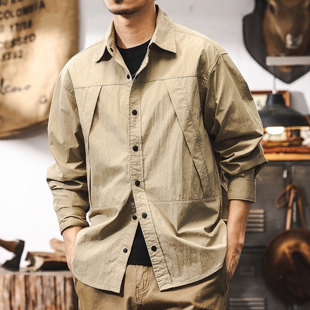 アメリカンアウトドアカーゴ長袖シャツ 225307