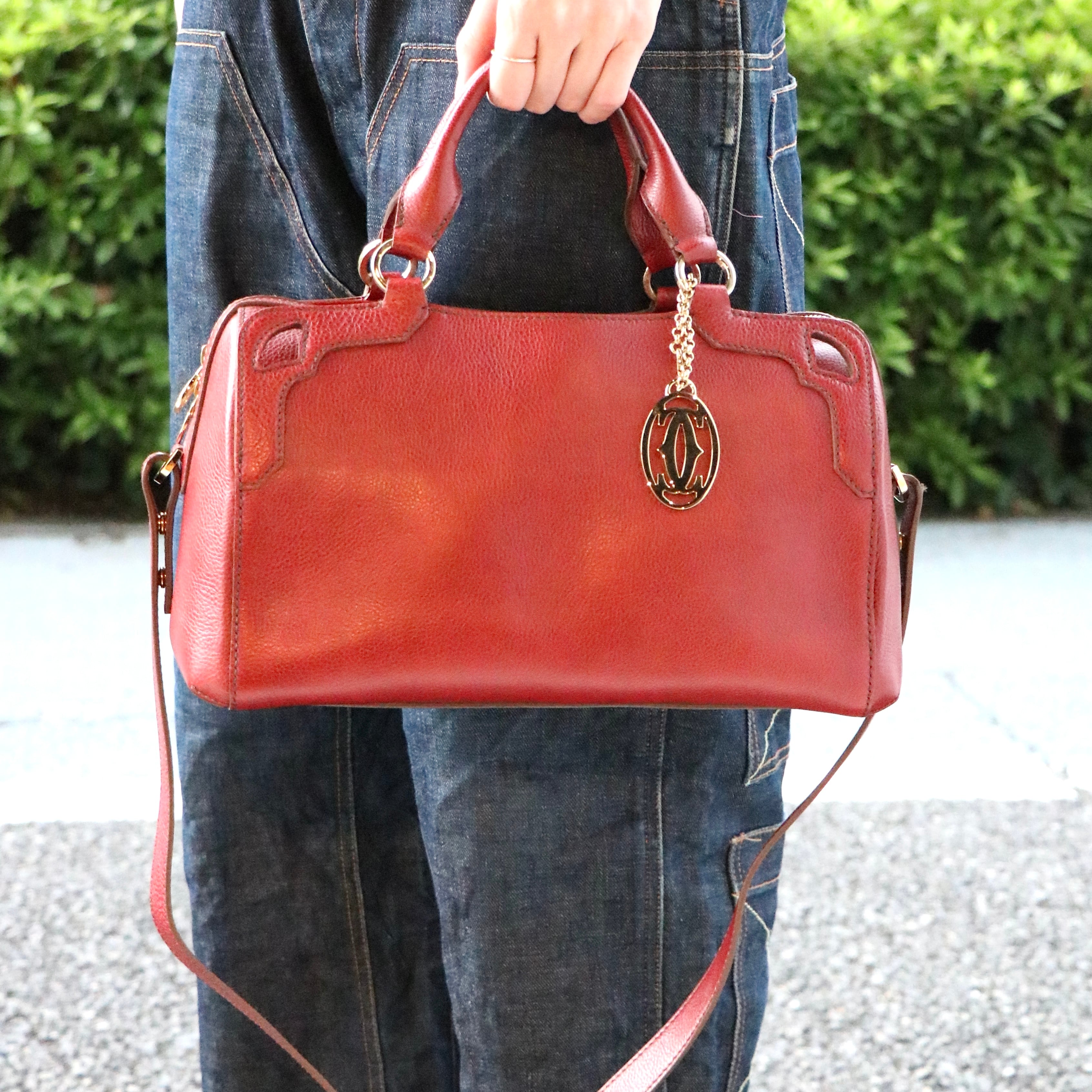 Cartier カルティエ マルチェロ 2way ミニボストンバッグ ショルダー 