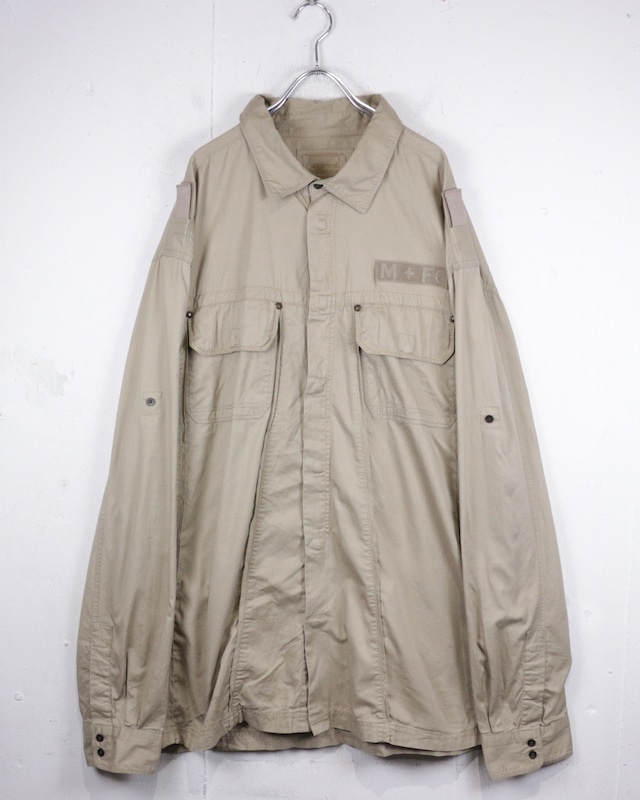 【Caka act2】“MARITHE + FRANCOIS GIRBAUD” Shuttle Pants Gimmick Vintage Loose Shirt Jacket