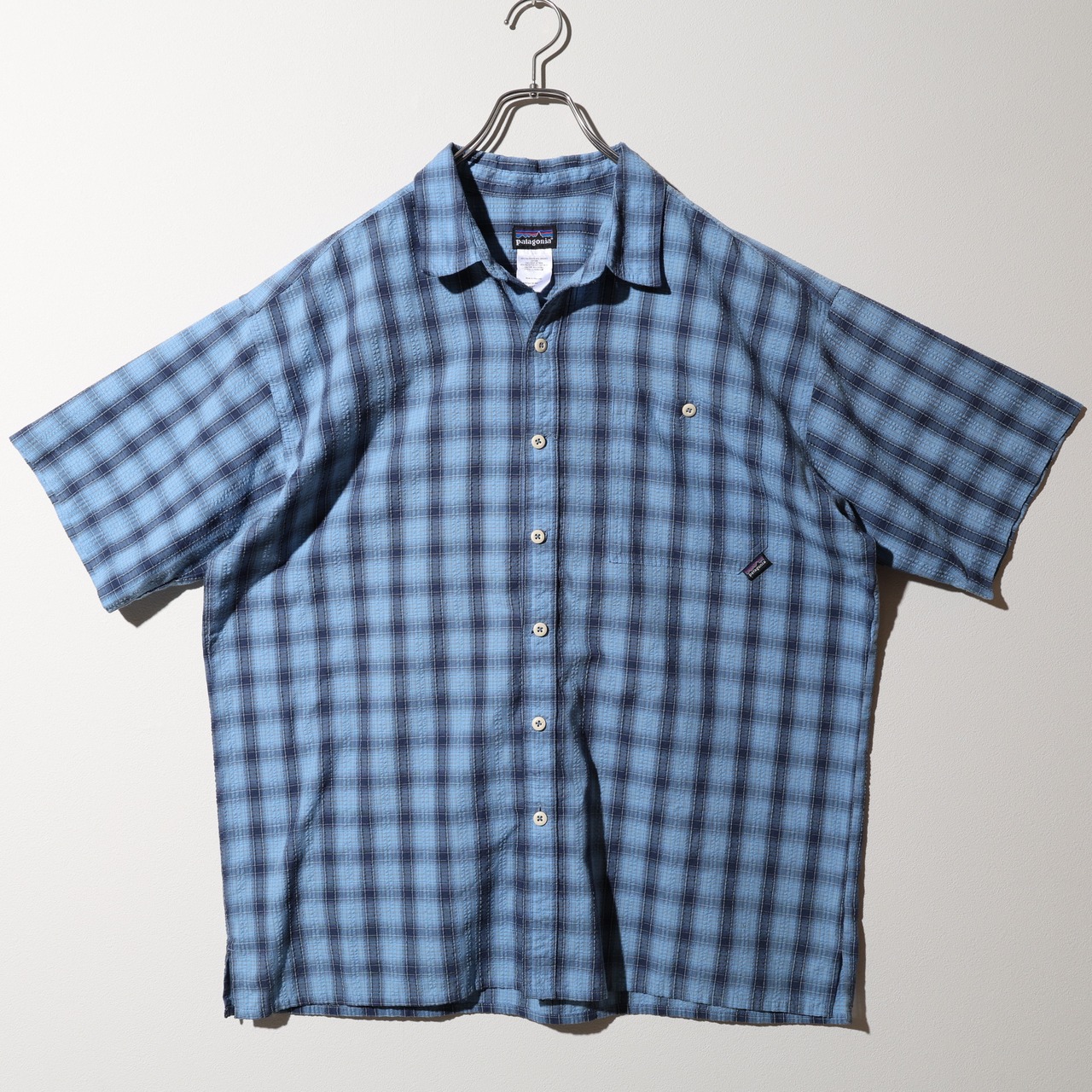 極美品 XL 06年 Puckerware Shirt Patagonia パッカーウェアシャツ パタゴニア  シアサッカー