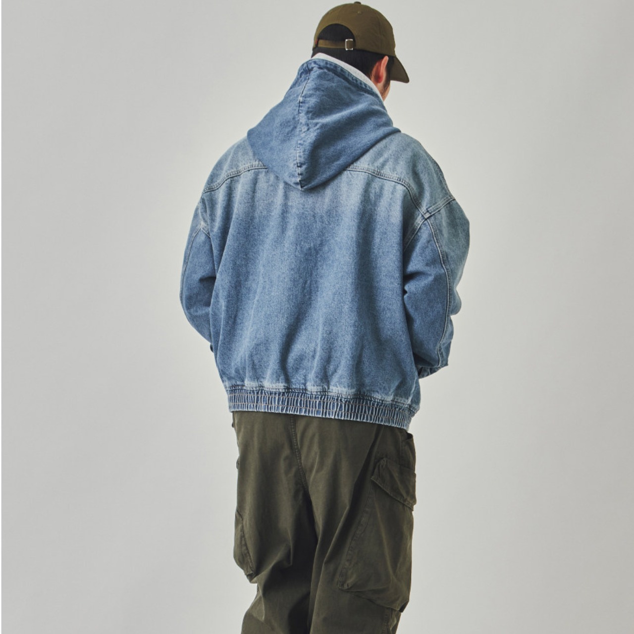 ヴィンテージ・デニムフードジャケット A2128 - 9