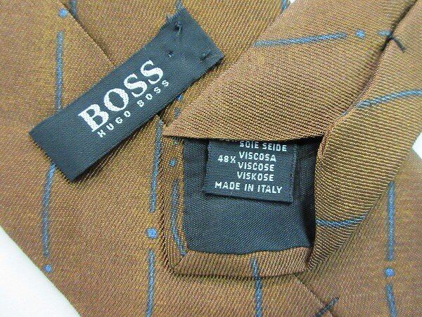 ✨美品✨ヒューゴボス　ネクタイ　ブラウン　オレンジ　ストライプ　シルク　肉厚 京都丹後産ネクタイ オレンジストライプ2 シルク100％ – Vita Natur