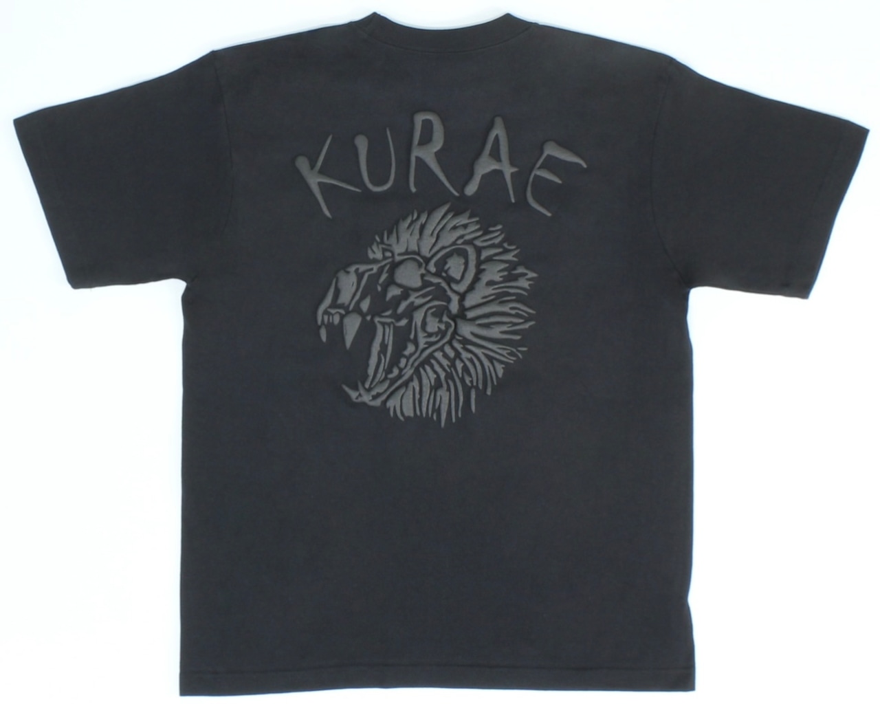 KURAE 6.2oz発砲プリントTシャツ Black