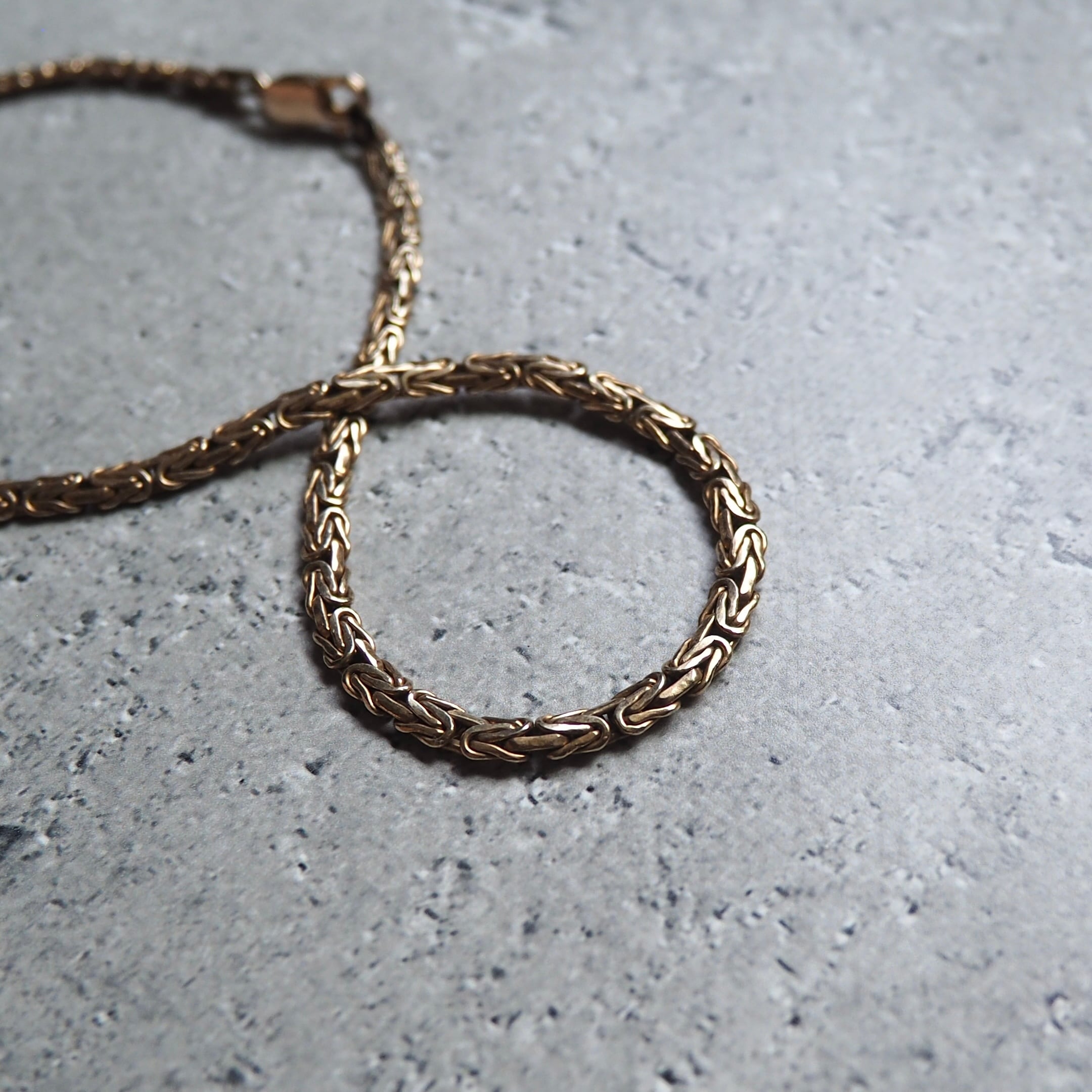 " Made in Italy - Silver 925 " Gold coating vintage Necklace × Bracelet