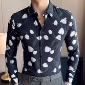 floral casual shirt tops 00187