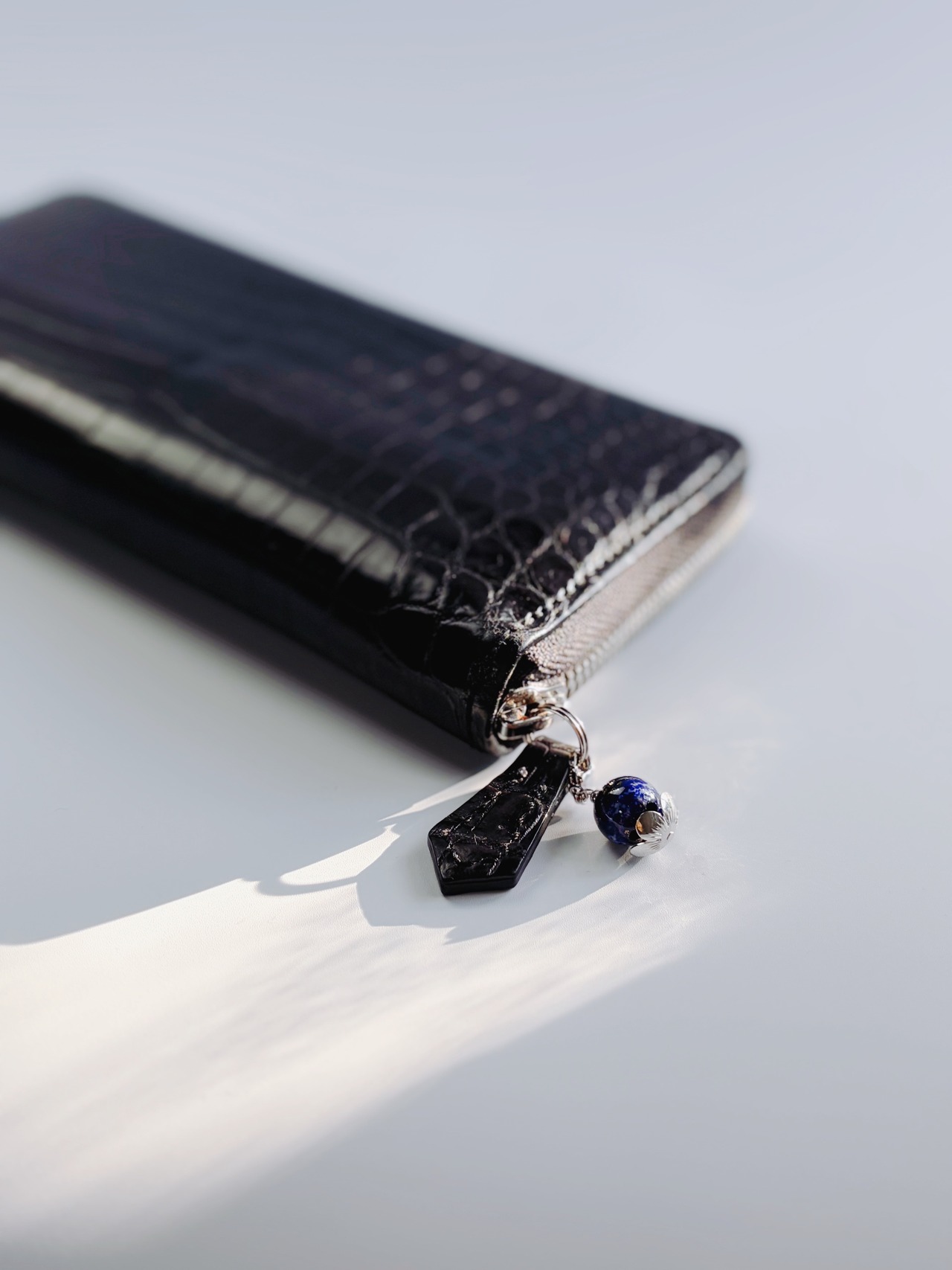 お財布アクセサリー　design.2　ラピスラズリ　ゴールド／シルバー