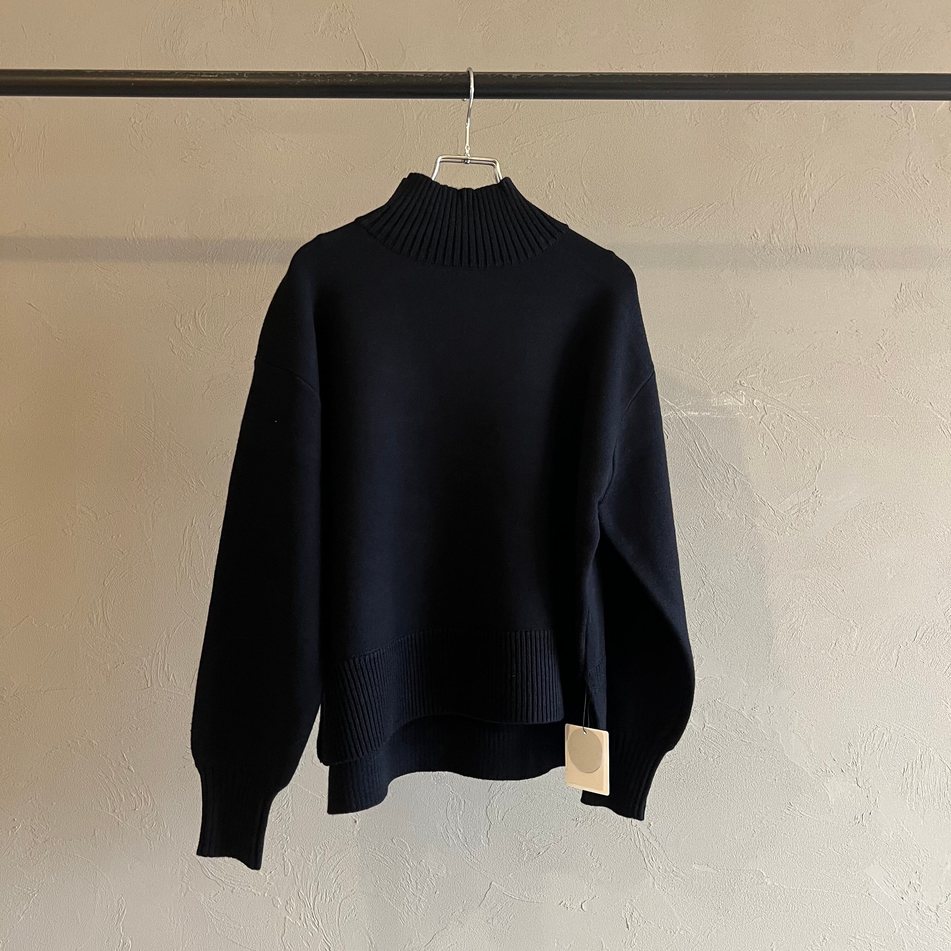 CLOCHE 】 サイドスリットウォッシャブルタートルニット | valance