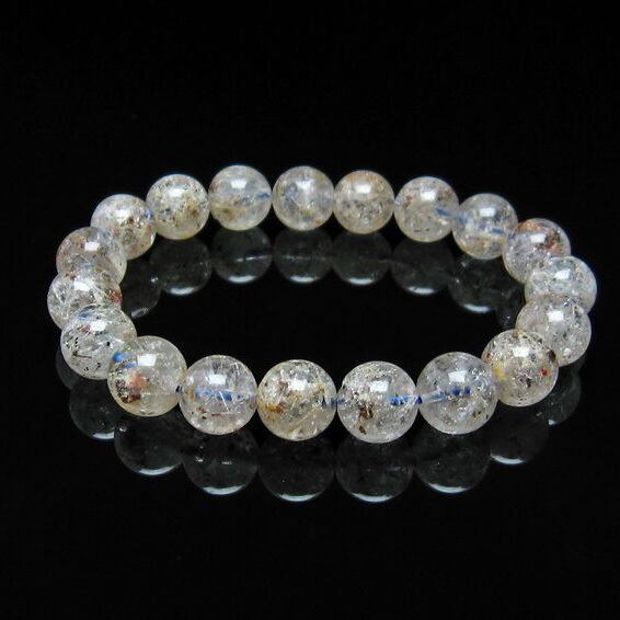 ホワイトガーデンファントムクォーツ ブレスレット 10mm [M便 1/10] 111-16663