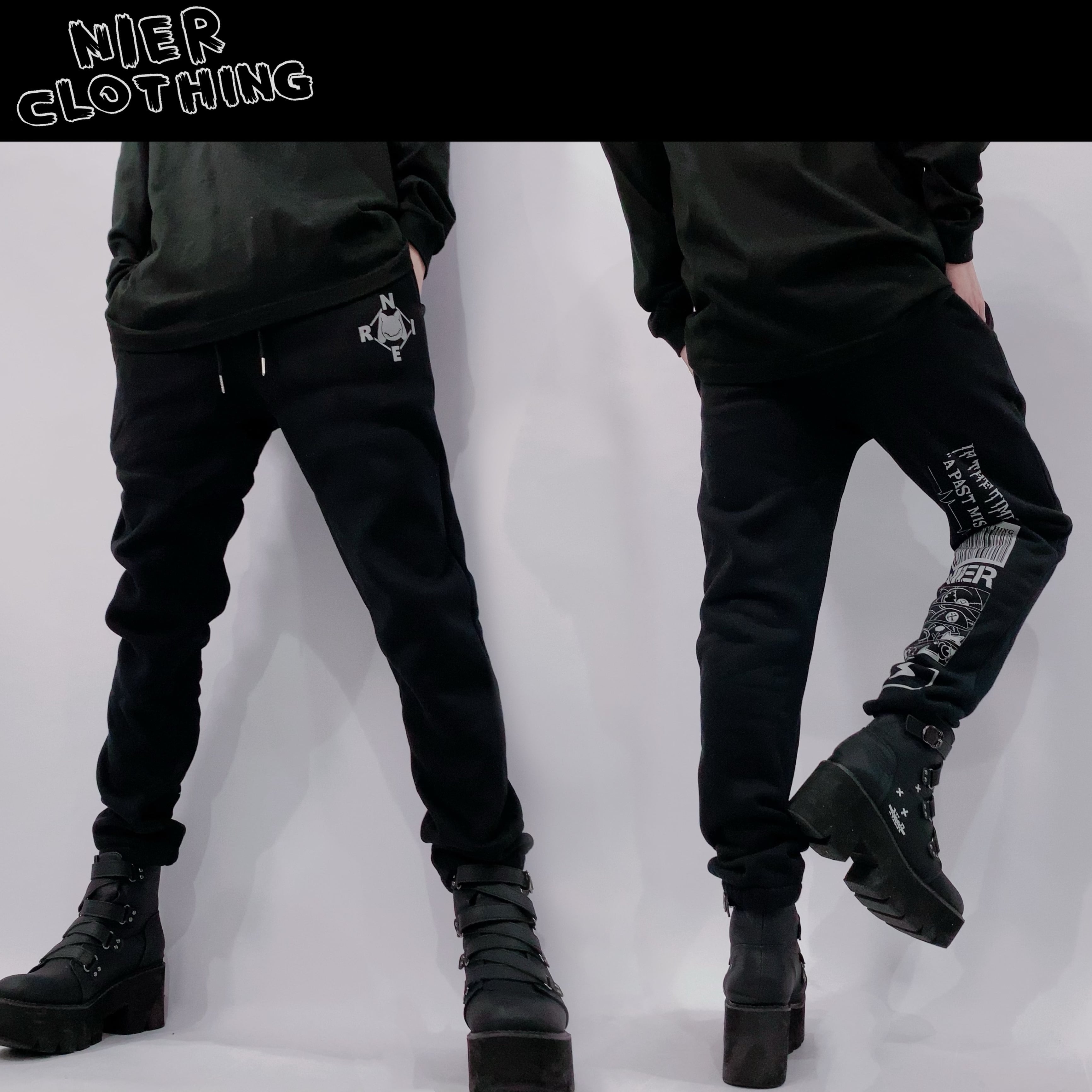 NieR BLACK SWEAT PANTS【内側防寒仕様】 | NIER CLOTHING powered by BASE