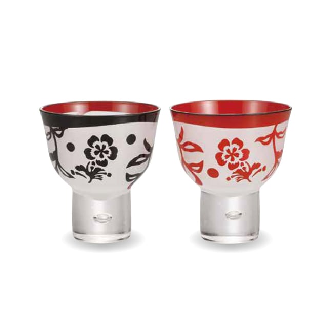 ぐい吞み 漆彫刻 ペア | 太陽漆器 オンラインショップ