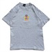 【USA製】90s 00s OLD Stussy 半袖Tシャツ Tee S 杢グレー VINTAGE 両面プリント アメリカ製 ロゴ 王冠 紺タグ オールド ステューシー