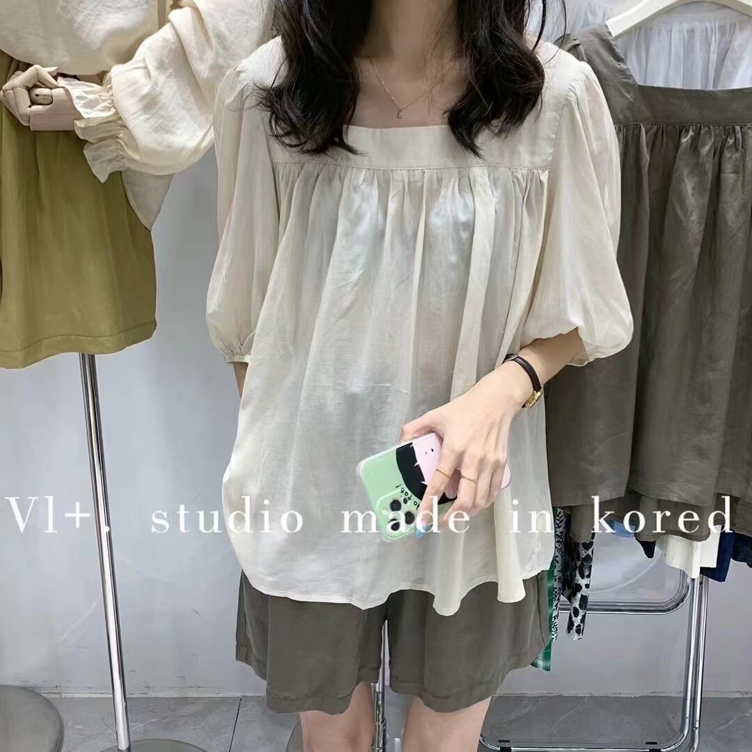 スクエアネックスモック　AJ2205-709