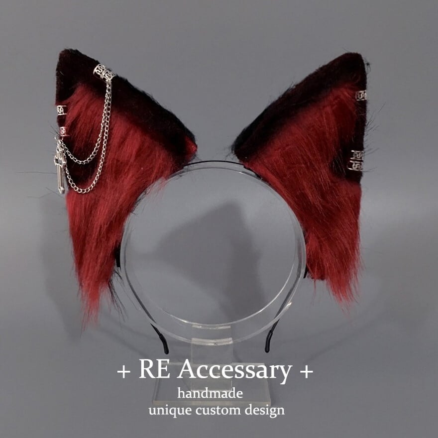 サブカル 服 地雷系 通販 猫耳 カチューシャ 十字架 ロザリオ 闇かわいい 系