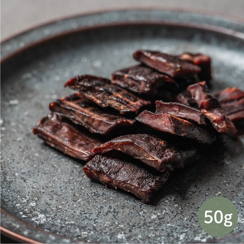 【送料無料】【やわらか】【食いつき抜群】エゾ鹿肉プレミアム生ジャーキー（中）５０×３個セット